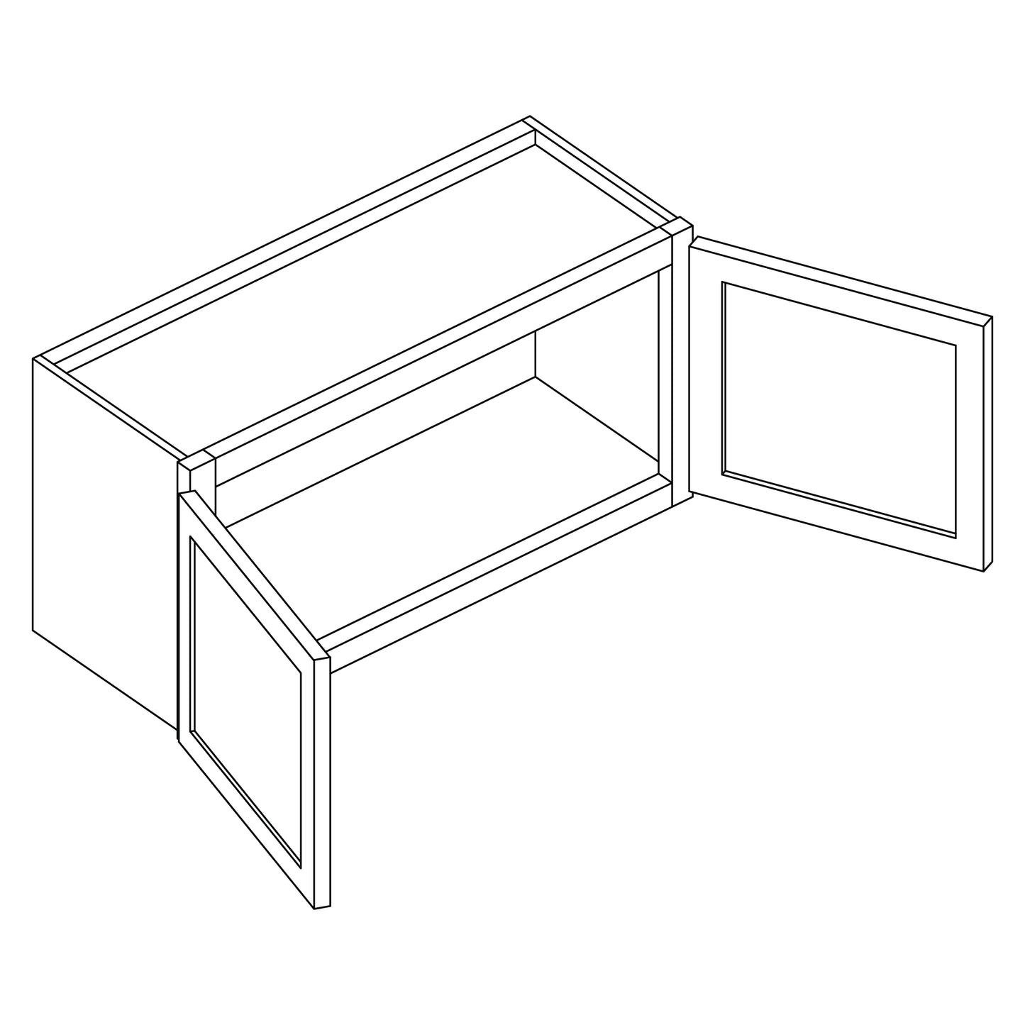 BROOKLYN DOUBLE DOOR WALL 36X18