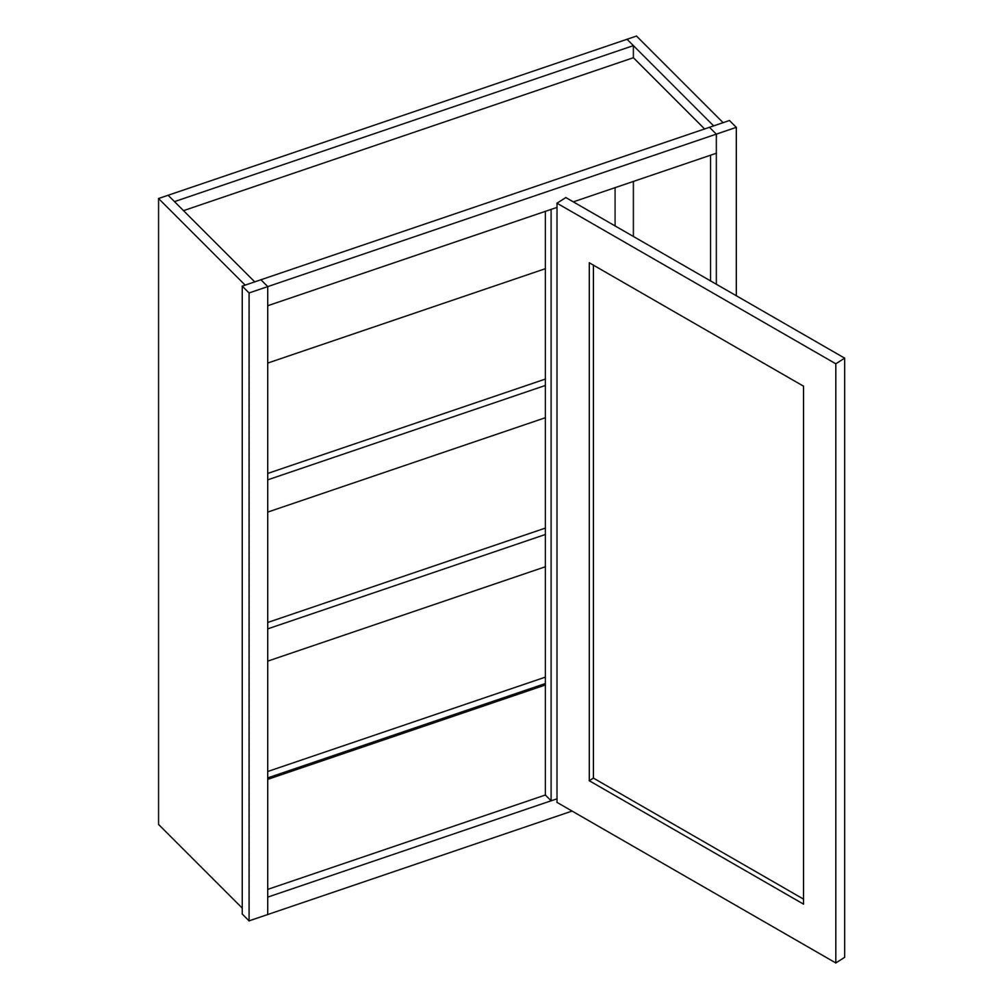 BUILDER SERIES BLIND WALL CABINET 36X36