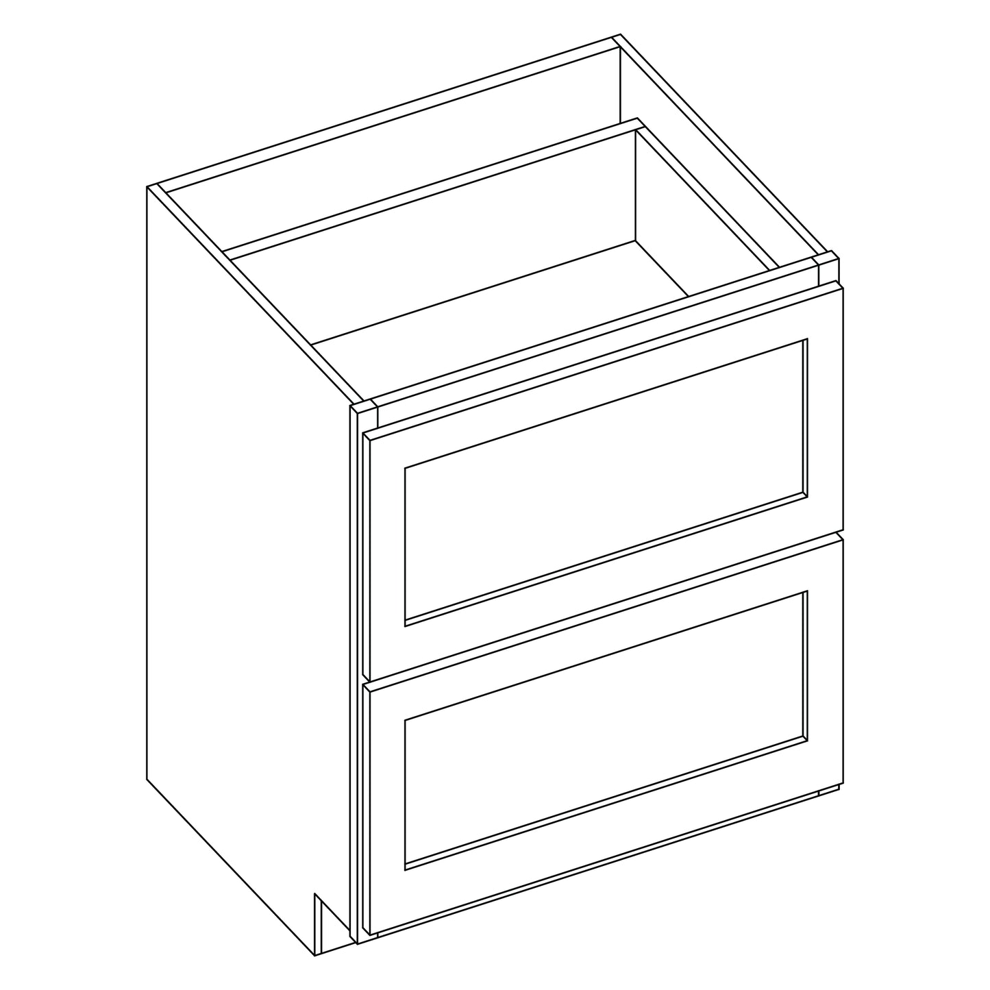 BROOKLYN 2 DRAWER BASE 30